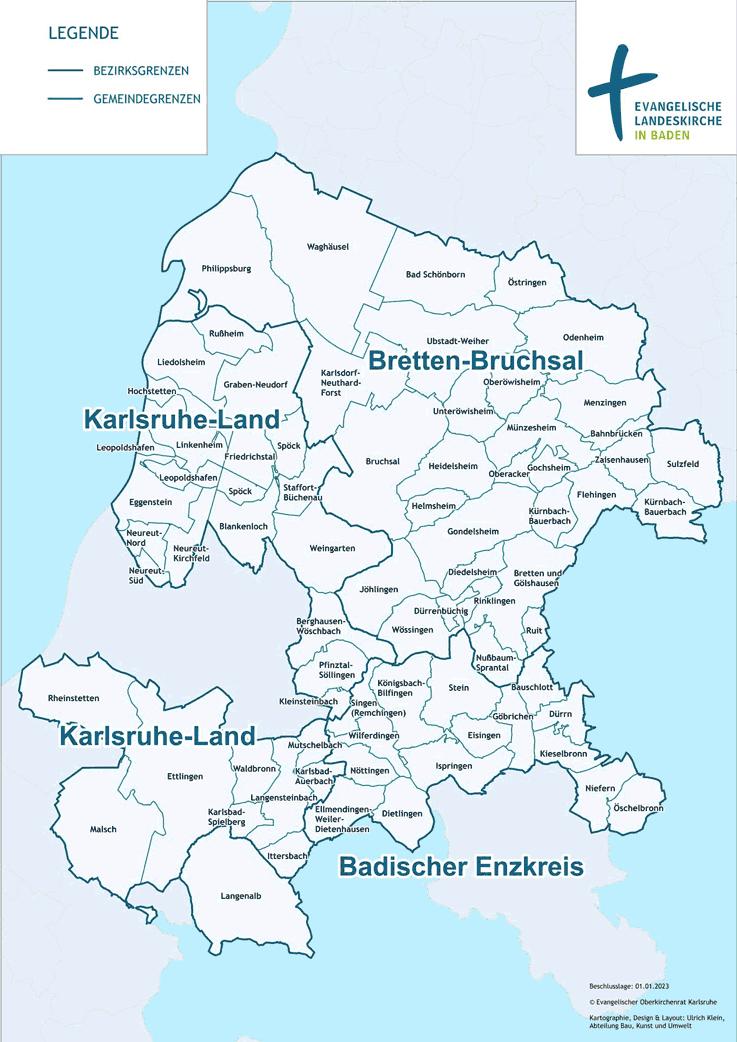 Karte Kirchenbezirke 2024